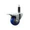 Service Caster 3'' Blue Poly Swivel 1'' Expanding Stem Caster Total Lock Brake SCC-EXTTL20S314-PPUB-BLUE-1 - alternate 1